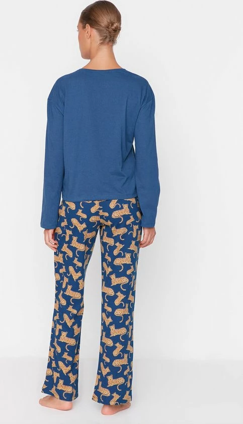 Trendyol Vrouwen Standaard Ronde Hals Pyjama Set 2 Trendyol Vrouwen Standaard Ronde Hals Pyjama Set - Afbeelding 2