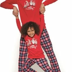 Cornette Katoenen Pyjama Dames Volwassenen | Lange Mouw Lange Broek | Winter Pyama Dames Volwassenen | Matching Gezin Pyjama | Kerst Pyjama | Gnomes 671/279 L -Pyjama-S-Dames Winkel 483x840 2