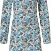 Pastunette - Winter Flowers - Nachthemd - Wit/Blauw - Maat 40