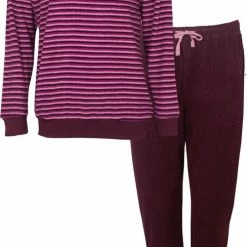 Tenderness Badstof Dames Pyjama Paars TEPYD2122A - Maten: L