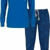 Tenderness Dames Pyjama Blauw TEPYD2506B - Maten: M