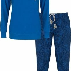 Tenderness Dames Pyjama Blauw TEPYD2506B - Maten: M