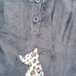 Cocodream Quality Cocodream Dames Huispak Fleece | MAAT XL | Cat | Jasje Uni Grijs