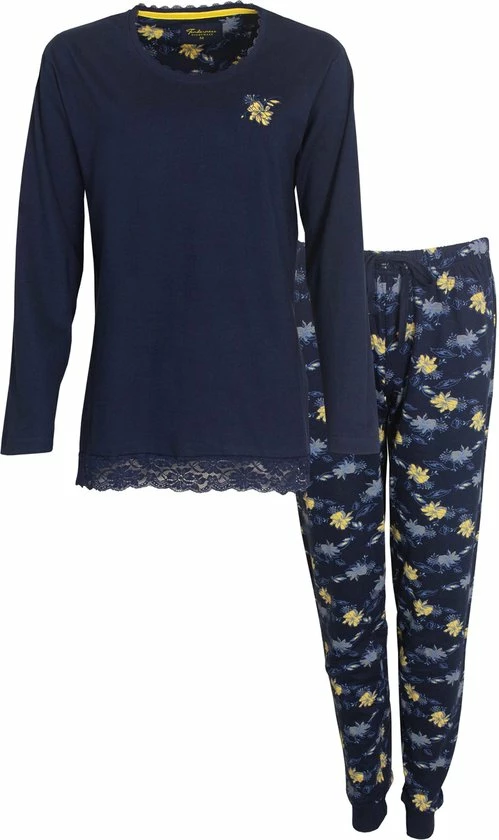 Tenderness Dames Pyjama Blauw TEPYD2003A - Maten: S 1 Tenderness Dames Pyjama Blauw TEPYD2003A - Maten: S