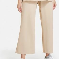 TAIFUN Dames Wijde 7/8-broek Van Jersey ECOVERO™ Clay-40