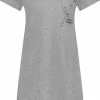 Hunkemöller Dames Nachtmode Nachthemd Ronde Hals - Grijs - Maat XL/XXL