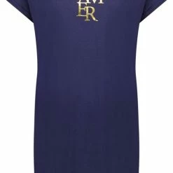 Hunkemöller Dames Nachtmode Nachthemd Ronde Hals - Blauw - Maat M/L -Pyjama-S-Dames Winkel 502x840 2