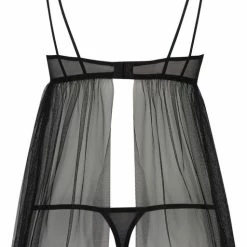 Hunkemöller Dames Nachtmode Babydoll Emily - Zwart - Maat M -Pyjama-S-Dames Winkel 512x840 3