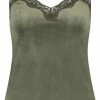 Hunkemöller Dames Nachtmode Cami Velours Lace - Groen - Maat M