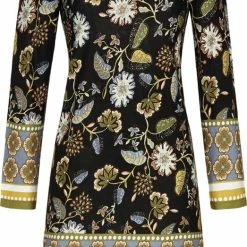 Ringella Dames Nachthemd Met Boordprint - 44 - Zwart