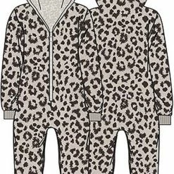 Apollo | Onesie Dames | Leopard Onesie | Grijs | Maat L/XL | Onesie Volwassenen | Onesie Pyama | Onesie Volwasssenen Vrouwen Pyama | Apollo -Pyjama-S-Dames Winkel 528x840 1