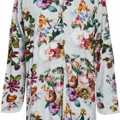 ESSENZA Lindy Fleur Nachthemd Lange Mouw Grijs - L -Pyjama-S-Dames Winkel 530x840 2