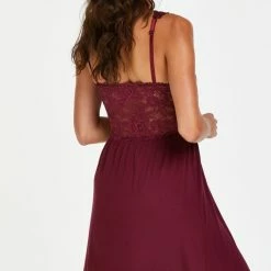 Hunkemöller Nachtmode Dames Slipdress Nora Lace - Rood - Maat XL -Pyjama-S-Dames Winkel 531x840 11