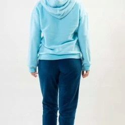 Vienetta Warme Winter Pyjama Dames Fleece | Lange Mouw Lange Broek | Blauw | Dames Pluche Huispak | Dikke Winterpyjama | Kangoeroe Sweatshirt XL -Pyjama-S-Dames Winkel 532x840