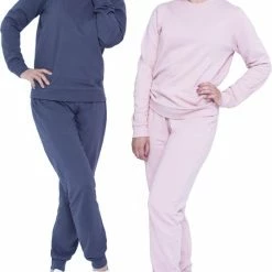 Merkloos Joggingpak Dames, Huispak Dames Pink - Maat M
