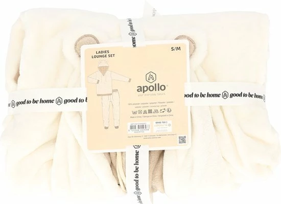 Apollo Dames Huispak Loungewear Beige Fleece Incl Capuchon - Maat S/M 6 Apollo Dames Huispak Loungewear Beige Fleece Incl Capuchon - Maat S/M - Afbeelding 6