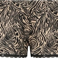 Hunkemöller Dames Nachtmode Shorts Velours Lace - Zwart - Maat S -Pyjama-S-Dames Winkel 550x410