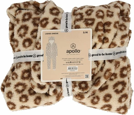 Apollo Dames Onesie | Panterprint | Maat L/XL | Beige | Dieren Onesie | Onesie Dames 3 Apollo Dames Onesie | Panterprint | Maat L/XL | Beige | Dieren Onesie | Onesie Dames - Afbeelding 3
