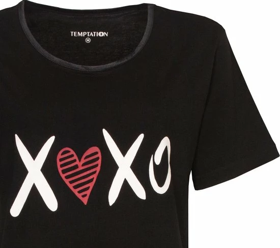 Temptation Dames Bigshirt Zwart TPNGD1127A - Maten: XXL 3 Temptation Dames Bigshirt Zwart TPNGD1127A - Maten: XXL - Afbeelding 3