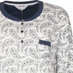 Tenderness Dames Winter Nachthemd Blauw/Beige TENGD2120A - Maten: XL 7 Tenderness Dames Winter Nachthemd Blauw/Beige TENGD2120A - Maten: XL -Pyjama-S-Dames Winkel 550x501 1