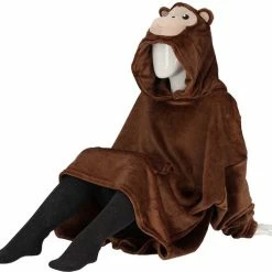 Apollo Oversized Beren Hoodie Kids | Donker Bruin | One Size | Hoodie Jongens | Hoodie Deken | Hoodie Meisjes -Pyjama-S-Dames Winkel 550x502