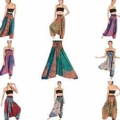 Sankalpa® Harembroek Dames - Jumpsuit - Relax Broek - Yogabroek - Festival Kleding - Harembroek Vrouwen Van Rayon - Kaki Groen -Pyjama-S-Dames Winkel 550x516 1