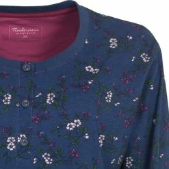 Tenderness Geheel Gebloemd Dames Nachthemd Blauw TENGD2106A - Maten: XL -Pyjama-S-Dames Winkel 550x535 4