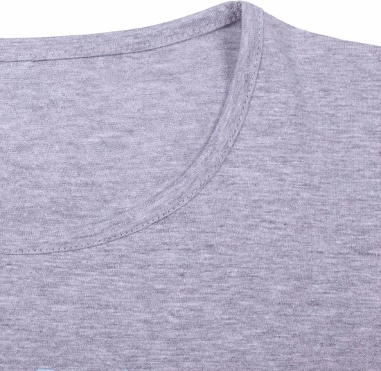 Amantes Dames Nachthemd Katoen Grijs Melange - Korte Mouw Ronde Hals - Maat M 5 Amantes Dames Nachthemd Katoen Grijs Melange - Korte Mouw Ronde Hals - Maat M - Afbeelding 5