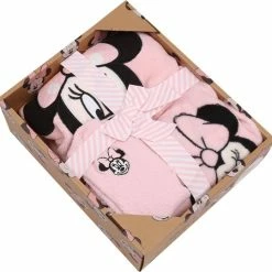 DISNEY Minnie Mouse - Cadeauset: Damespyjama + Sokken, Fleece, Roze / S -Pyjama-S-Dames Winkel 550x539 1