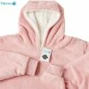 Merkloos Neken - Hoodie Deken Ultra Zachte Sherpa Fleece Warm Cosy Comfy Oversized Draagbare Reus Sweatshirt Gooi Voor Vrouwen Meisjes Volwassenen Mannen Jongens Kids Grote Pocket - Blush Roze