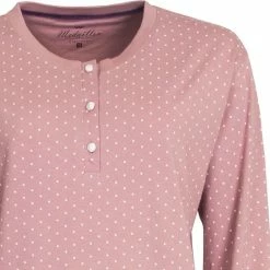Medaillon Dames Nachthemd Licht Paars MENGD2102A - Maten: L -Pyjama-S-Dames Winkel 550x542