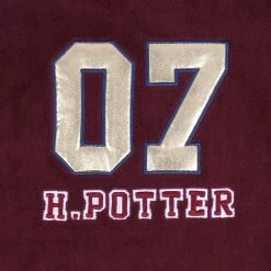 Marineblauwe-Bordeauxrode Pyjamaset Met Lange Mouwen En Broek - HARRY POTTER / S -Pyjama-S-Dames Winkel 550x545 2