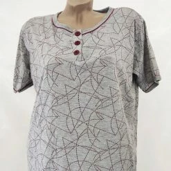 Merkloos Dames Nachthemd Korte Mouw Met Print M 38-40 Grijs/rood 7 Merkloos Dames Nachthemd Korte Mouw Met Print M 38-40 Grijs/rood -Pyjama-S-Dames Winkel 550x550 129