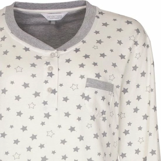 Tenderness Winter Dames Pyjama Grijs Melange TEPYD2126A - Maten: L 3 Tenderness Winter Dames Pyjama Grijs Melange TEPYD2126A - Maten: L - Afbeelding 3