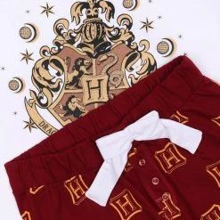 Wit-bordeauxrode Damespyjama, Lange Broek Harry Potter / XL -Pyjama-S-Dames Winkel 550x566