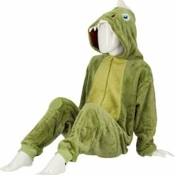 Apollo Kinder Onesie | Dino | Maat 92/104 | Groen | Onesie Jongens | Onesie Meisjes | Dieren Onesie | Pupil -Pyjama-S-Dames Winkel 550x573