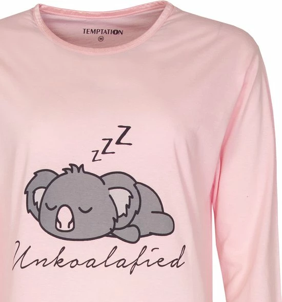 Temptation Dames Bigshirt Licht Roze TPNGD2122A - Maten: M 3 Temptation Dames Bigshirt Licht Roze TPNGD2122A - Maten: M - Afbeelding 3