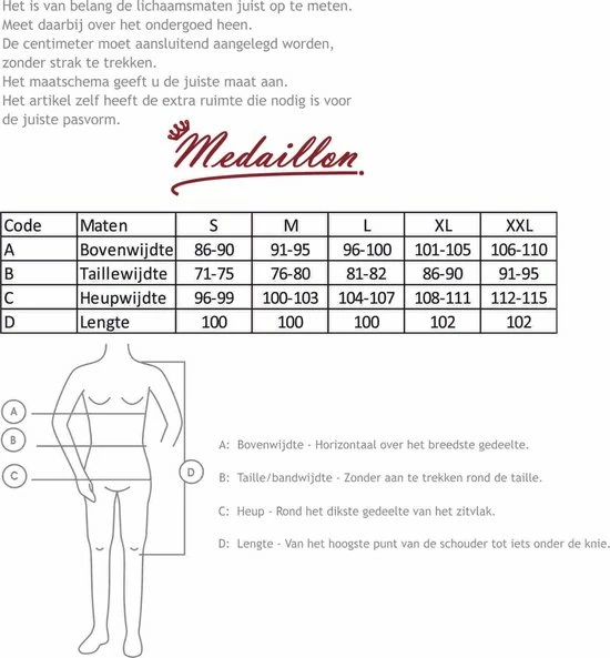 Medaillon Dames Nachthemd Blauw Maten: M 2 Medaillon Dames Nachthemd Blauw Maten: M - Afbeelding 2