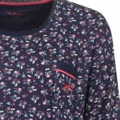 Tenderness Gebloemd Dames Nachthemd Blauw TENGD2103A - Maten: XL -Pyjama-S-Dames Winkel 550x595 13