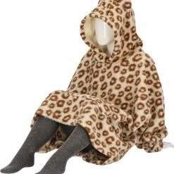 Apollo Oversized Hoodie Kids | Bruin | Luipaardprint | One Size | Hoodie Jongens | Hoodie Deken | Hoodie Meisjes -Pyjama-S-Dames Winkel 550x595 3