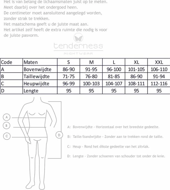 Tenderness Dames Nachthemd Paars Maten: M 2 Tenderness Dames Nachthemd Paars Maten: M - Afbeelding 2
