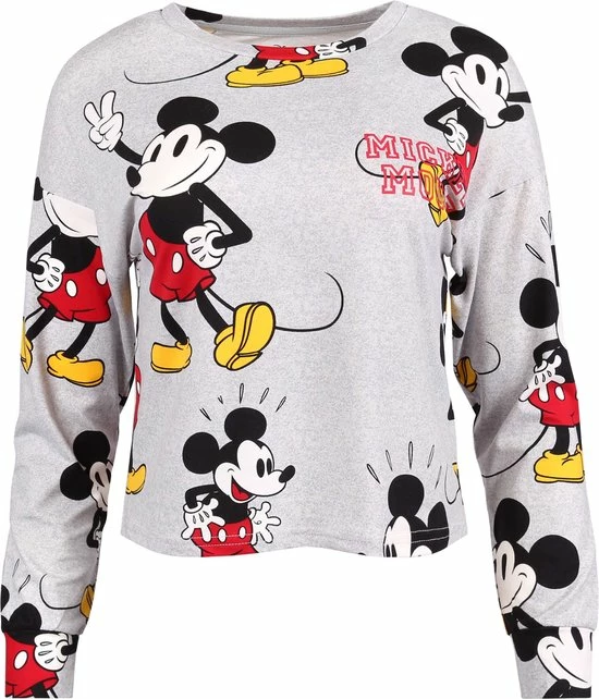 DISNEY Mickey Mouse - Grijze Pyjama Voor Dames Met Lange Mouwen / XL 2 DISNEY Mickey Mouse - Grijze Pyjama Voor Dames Met Lange Mouwen / XL - Afbeelding 2