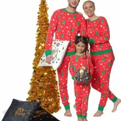 Happy Pyjamas Happy Pyjama's Dames Maat: 'S' (XS-XXL) - Super Leuke Dames Pyjama Van Katoen In Een Mooi Kerst Thema. Comfortabele Pyjamaset Voor Dames! -Pyjama-S-Dames Winkel 550x650