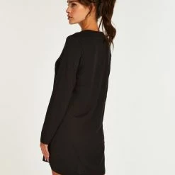 Hunkemöller Dames Nachtmode Nachthemd Ronde Hals - Zwart - Maat XS/S -Pyjama-S-Dames Winkel 550x660 126