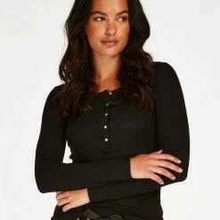 Hunkemöller Dames Nachtmode Pyjamabroek Jersey - Zwart - Maat XS -Pyjama-S-Dames Winkel 550x660 218