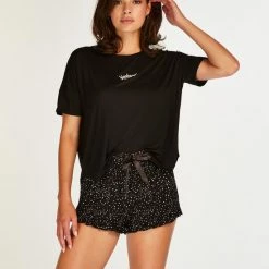Hunkemöller Dames Nachtmode Korte Pyjama Set - Zwart - Maat L -Pyjama-S-Dames Winkel 550x660 221