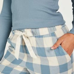 Hunkemöller Dames Nachtmode Pyjamabroek Jersey - Blauw - Maat XS -Pyjama-S-Dames Winkel 550x660 233