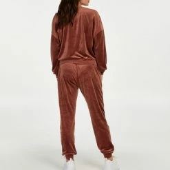 Hunkemöller Dames Nachtmode Joggingbroek Velours - Roze - Maat XL -Pyjama-S-Dames Winkel 550x660 270