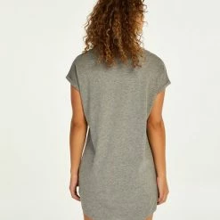 Hunkemöller Dames Nachtmode Nachthemd Ronde Hals - Grijs - Maat XL/XXL -Pyjama-S-Dames Winkel 550x660 277