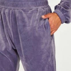 Hunkemöller Dames Nachtmode Joggingbroek Velours - Blauw - Maat S -Pyjama-S-Dames Winkel 550x660 291